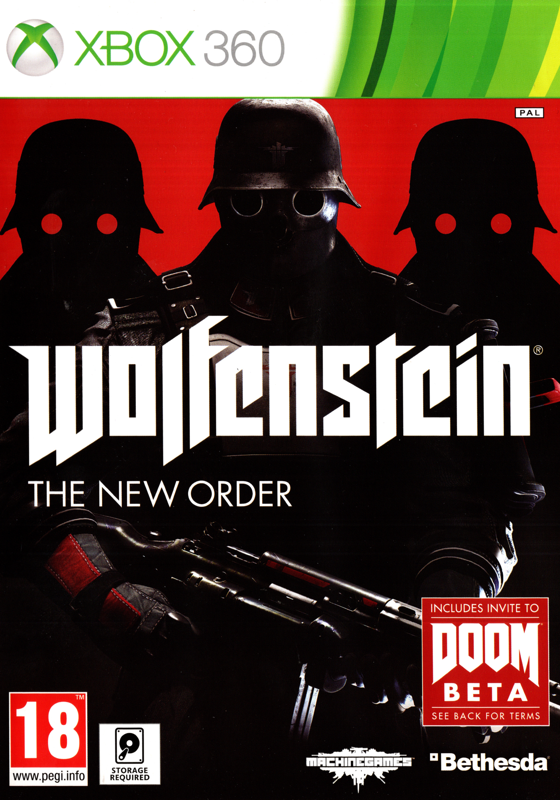 Wolfenstein: The New Order box art for Xbox 360